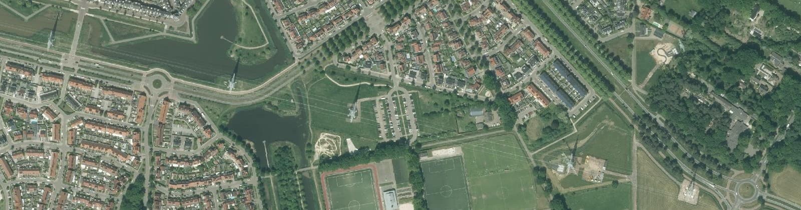Luchtfoto van Brand