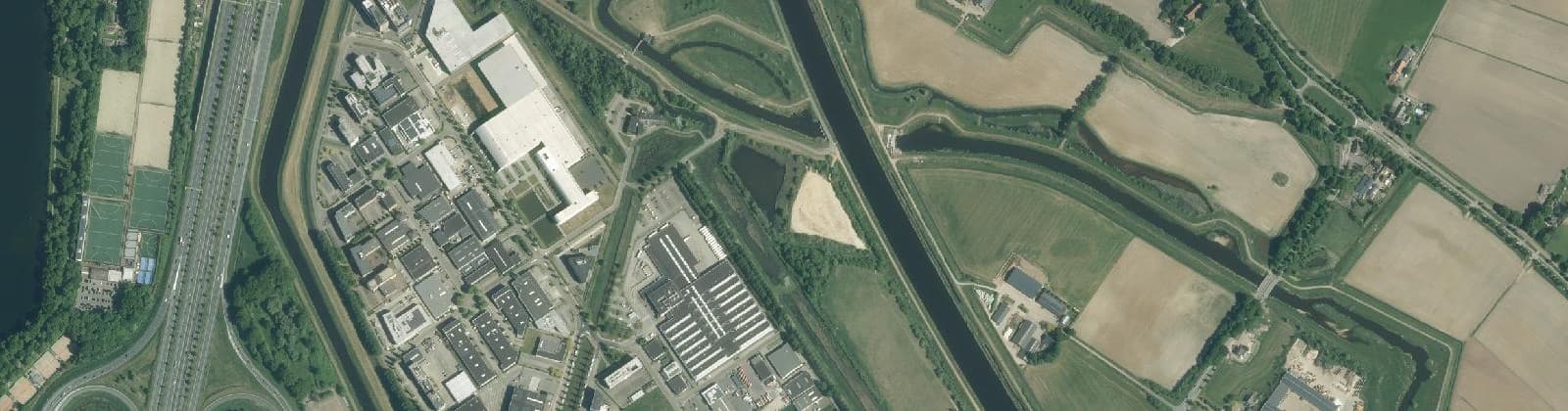 Luchtfoto van Bedrijvenpark De Brand