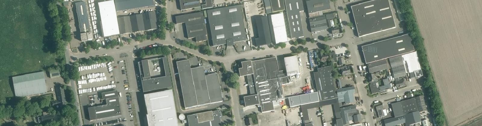 Luchtfoto van Bedrijventerrein Kruisstraat