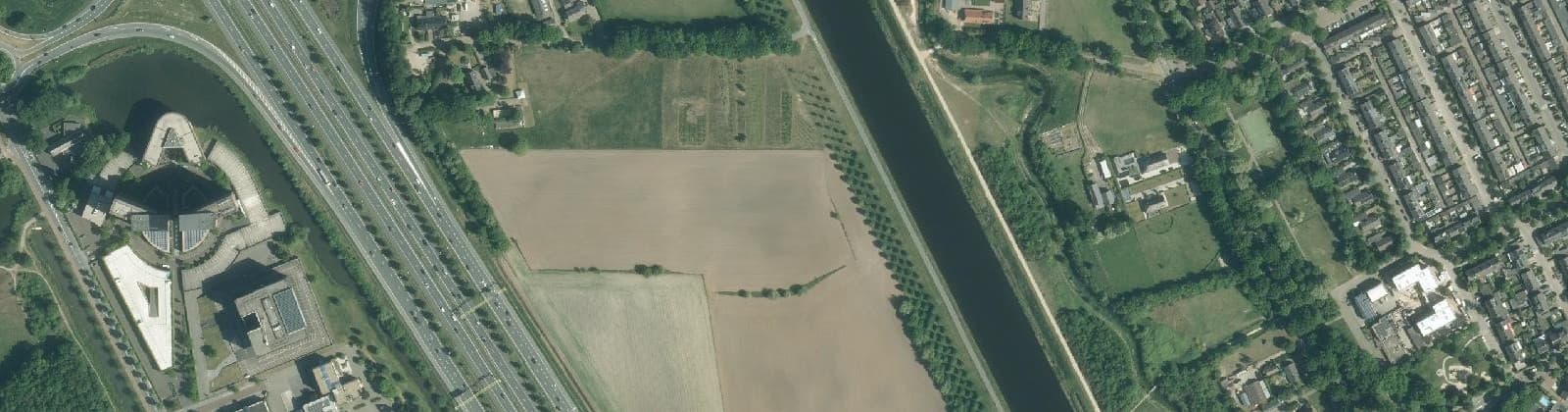 Luchtfoto van A2 zone Rosmalen noord