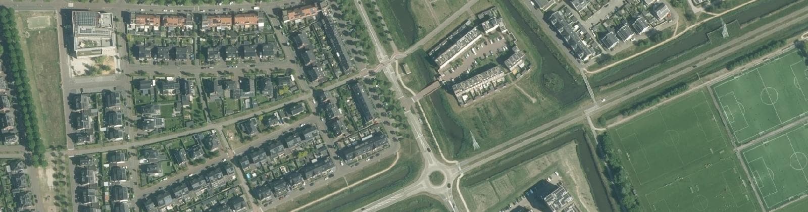 Luchtfoto van Vlietdijk