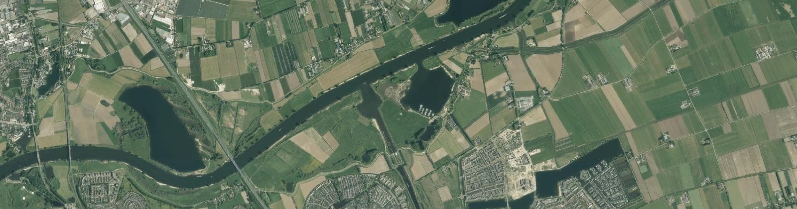 Luchtfoto van De Koornwaard