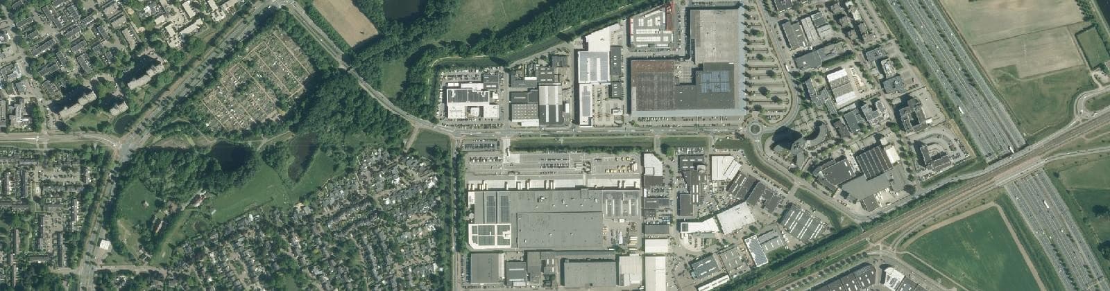 Luchtfoto van Bedrijventerrein De Herven