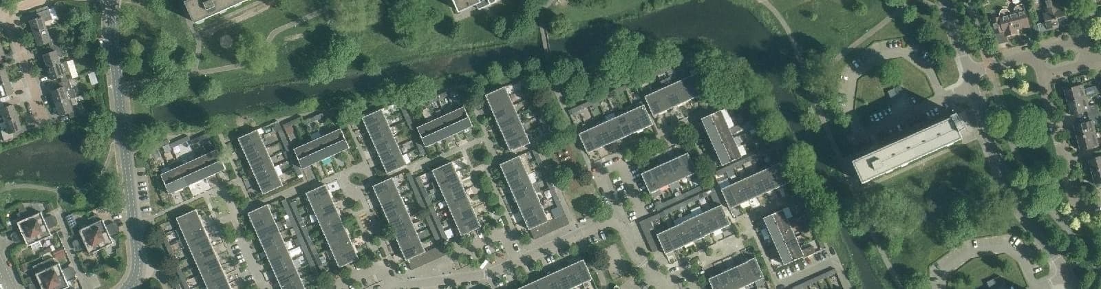 Luchtfoto van De Sprookjesbuurt