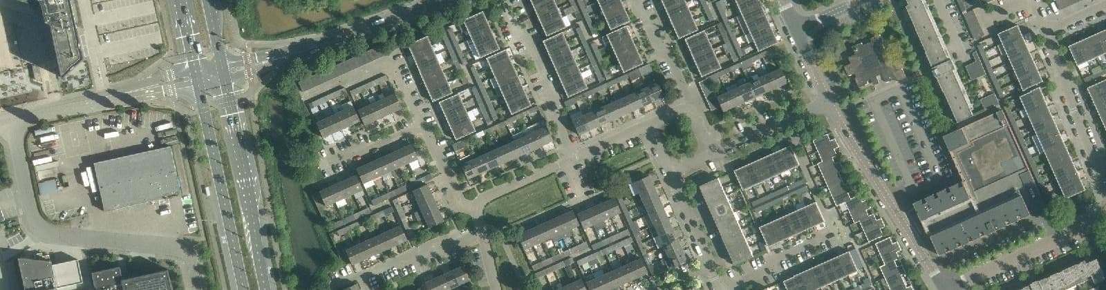 Luchtfoto van De Muziekinstrumentenbuurt