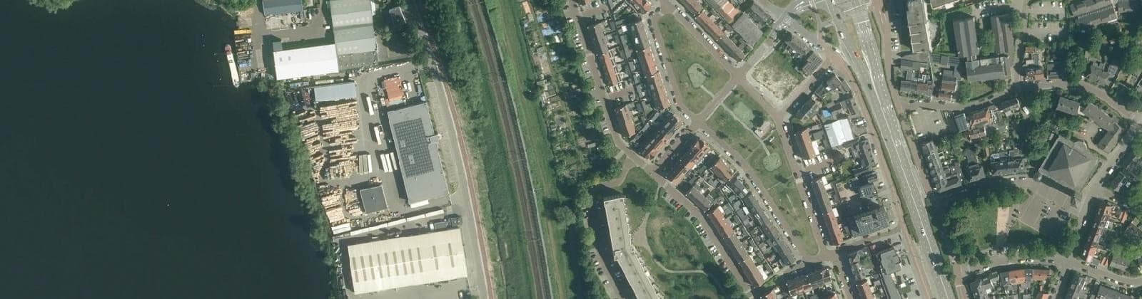 Luchtfoto van Orthen west