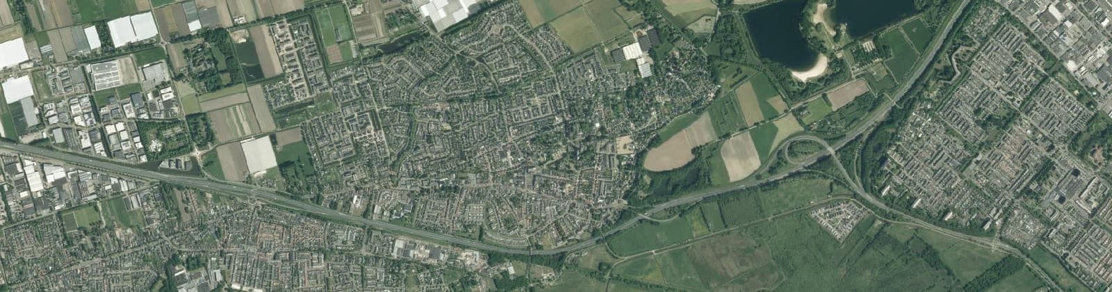 Luchtfoto van Vlijmen-Dorp