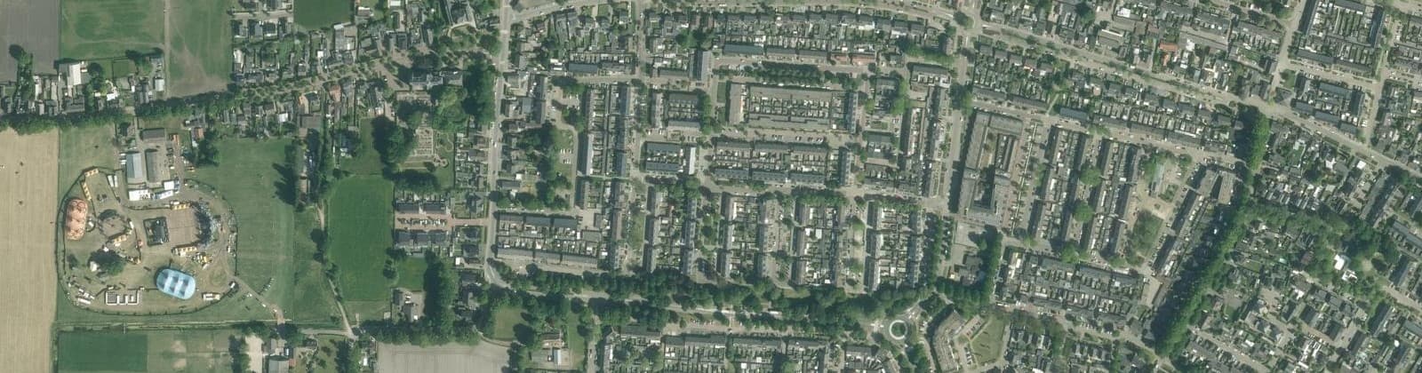 Luchtfoto van Pannenhoef (west)