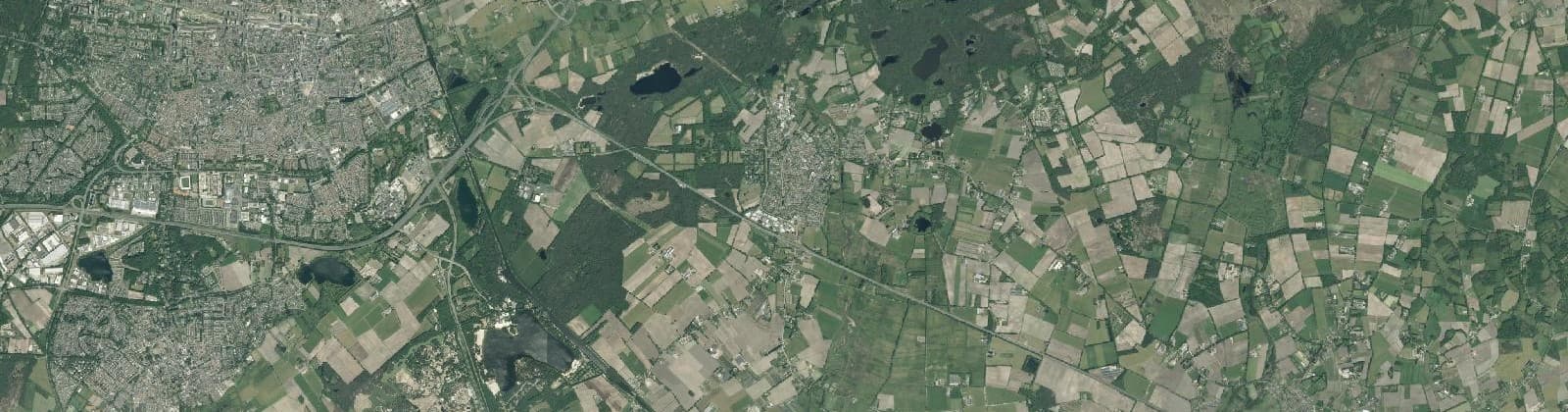 Luchtfoto van Buitengebied Moergestel Noord-West