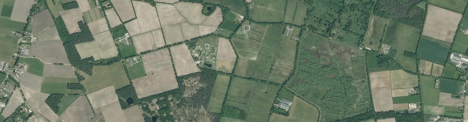 Luchtfoto van buitengebied de Logt
