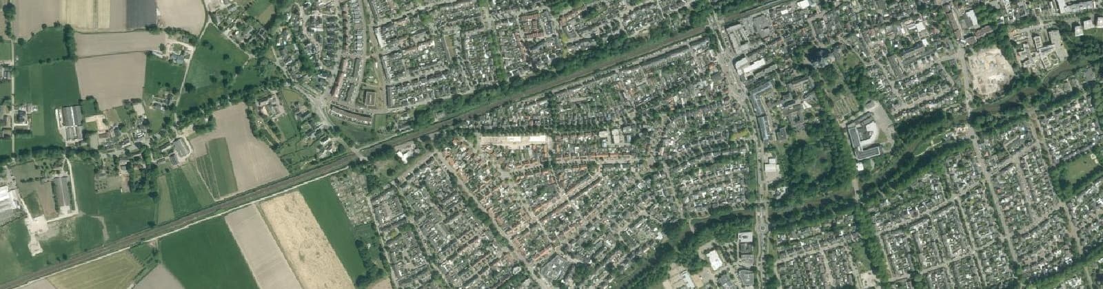 Luchtfoto van omg. 'Prinsessen' wijk