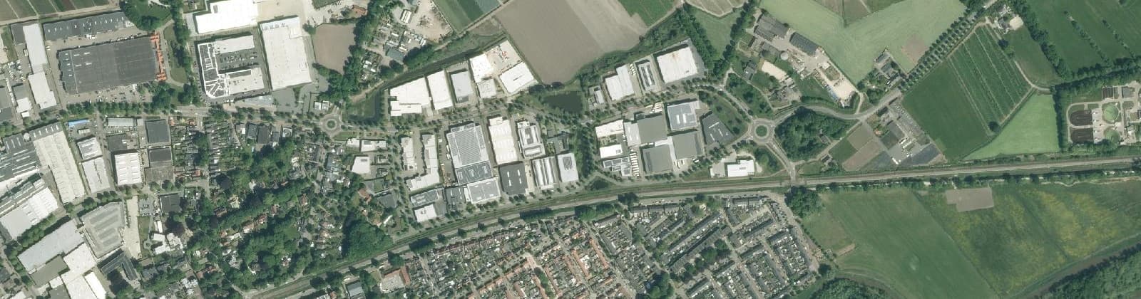 Luchtfoto van Industrieterrein Laarakkers