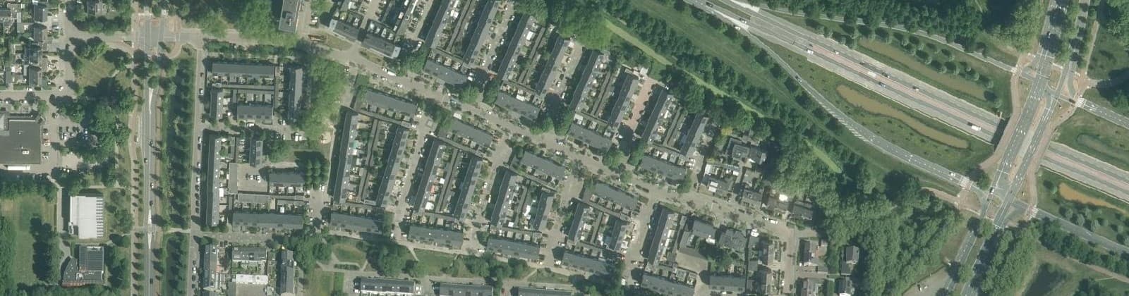 Luchtfoto van Kastelenbuurt