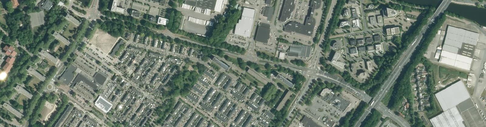 Luchtfoto van Bloemenbuurt