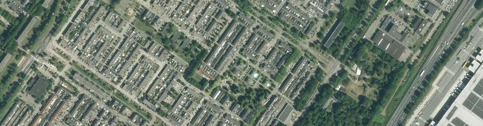 Luchtfoto van Schrijversbuurt