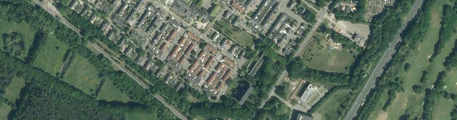 Luchtfoto van Natuurkundigenbuurt