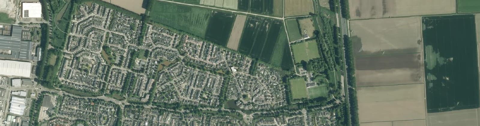 Luchtfoto van Staatsliedenbuurt