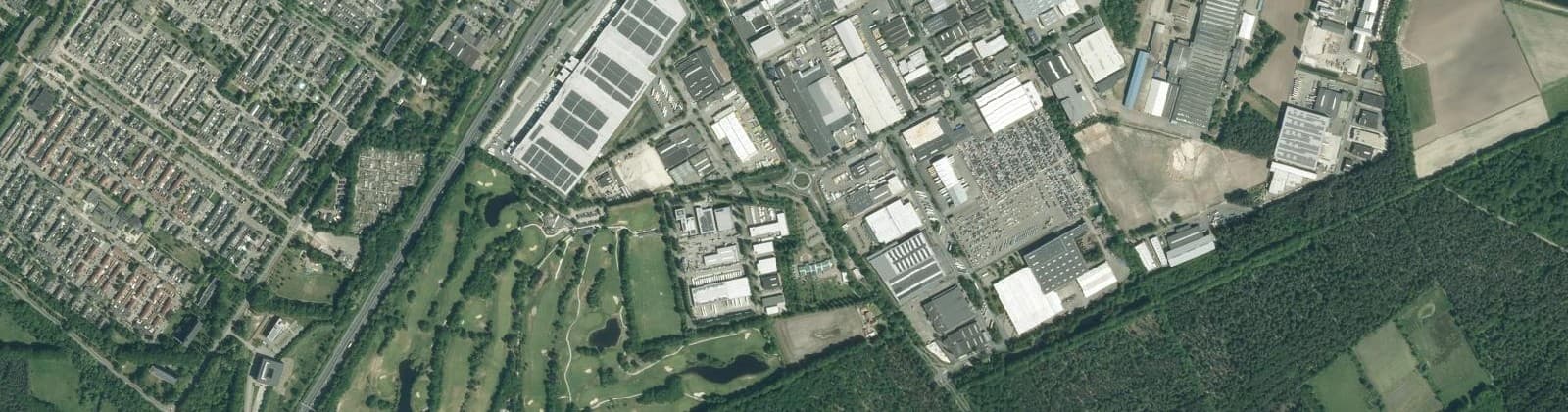 Luchtfoto van Industrieterrein Vijf Eiken