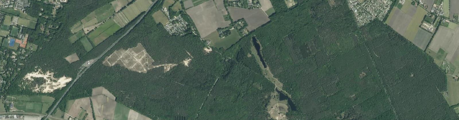 Luchtfoto van Bosgebied Dorst