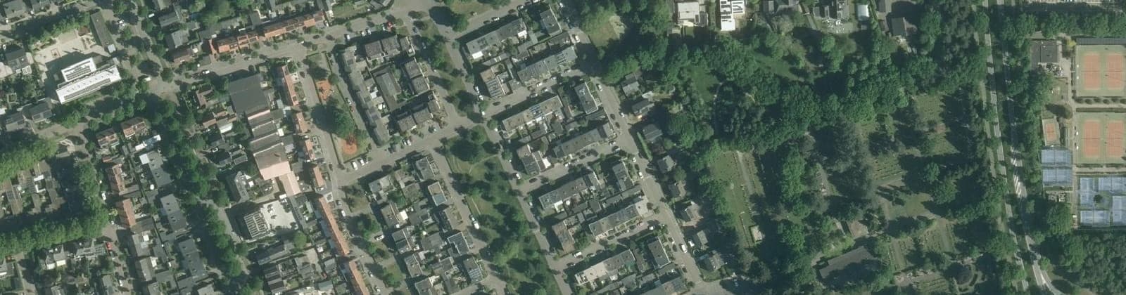 Luchtfoto van Bomenbuurt