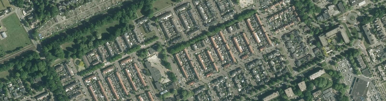 Luchtfoto van Staatsliedenbuurt