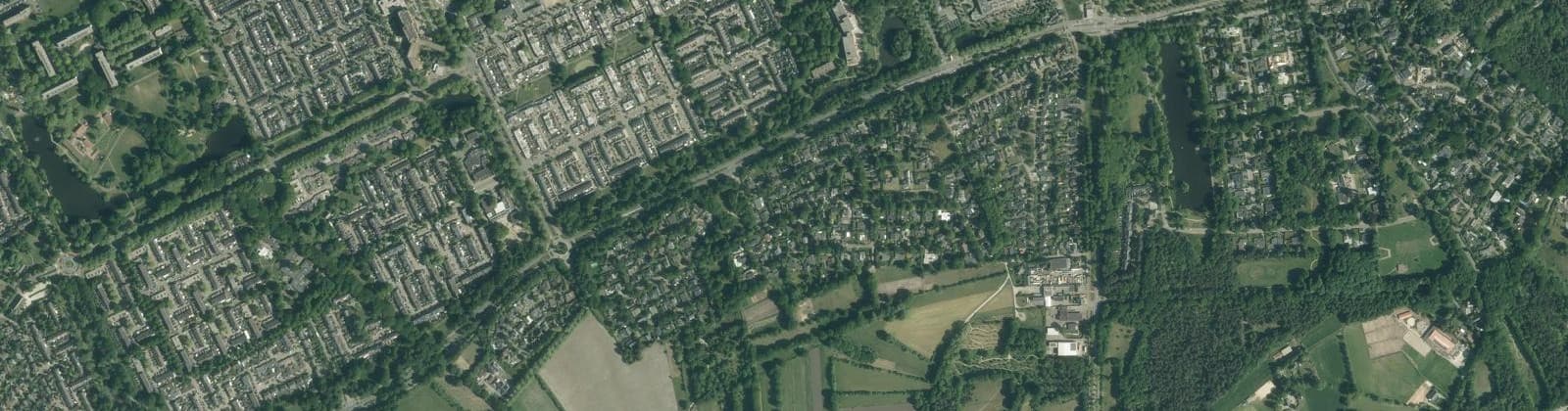 Luchtfoto van Witte Hoef