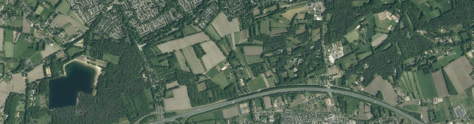 Luchtfoto van De Tillaard en De Elzen
