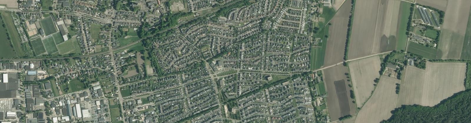 Luchtfoto van Berghem-Zuid