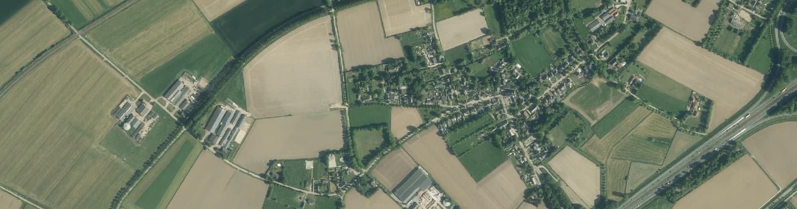 Luchtfoto van Huisseling