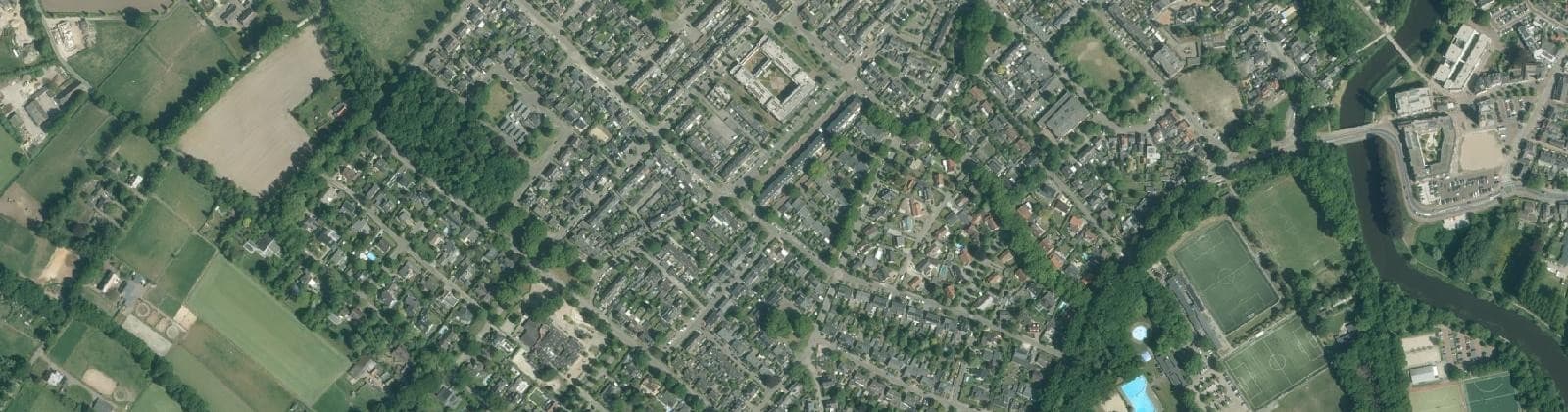 Luchtfoto van Theereheide
