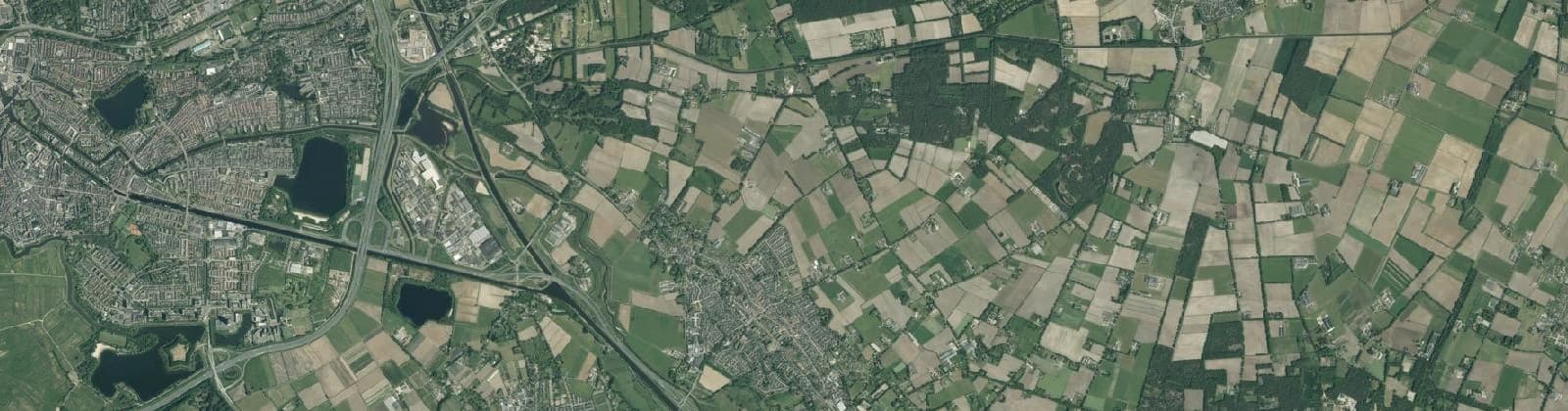 Luchtfoto van Verspr.h. ten noorden van Berlicum