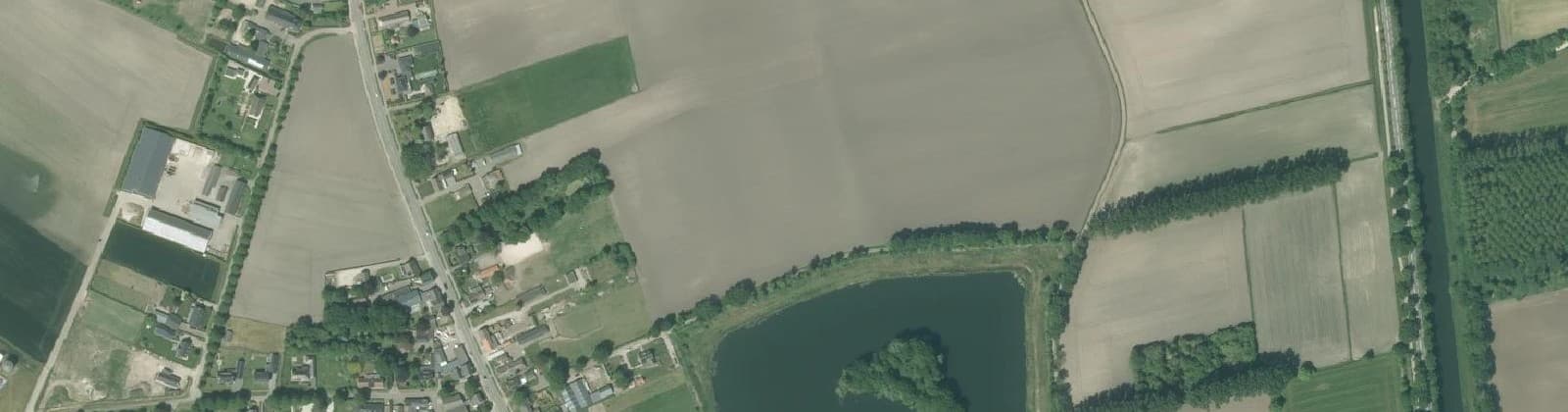 Luchtfoto van Blank Water