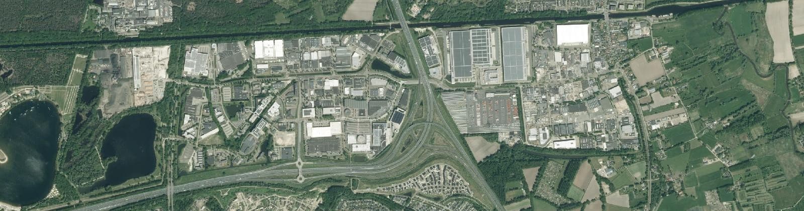 Luchtfoto van Industrieterrein Ekkersrijt