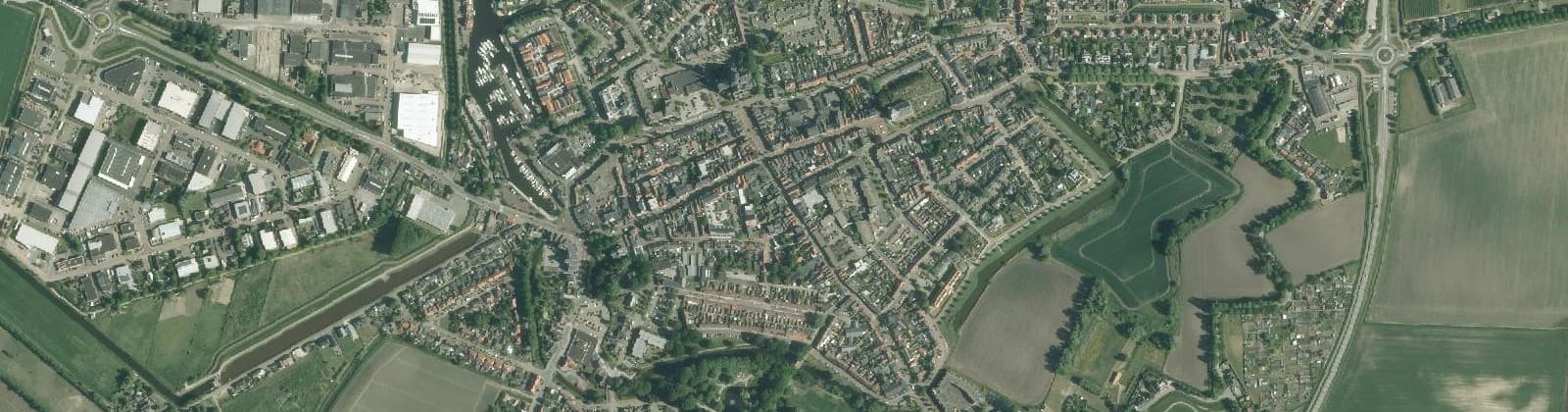 Luchtfoto van Steenbergen-Centrum