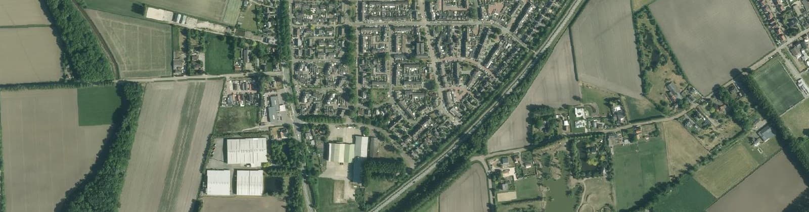 Luchtfoto van Steenbergen-Zuid