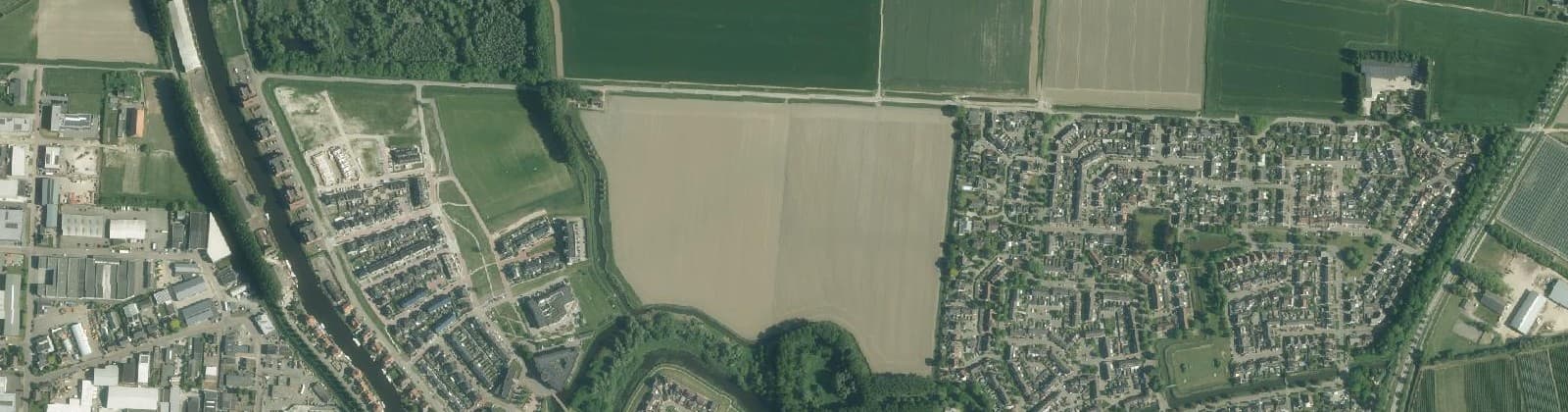 Luchtfoto van Steenbergen-Noord