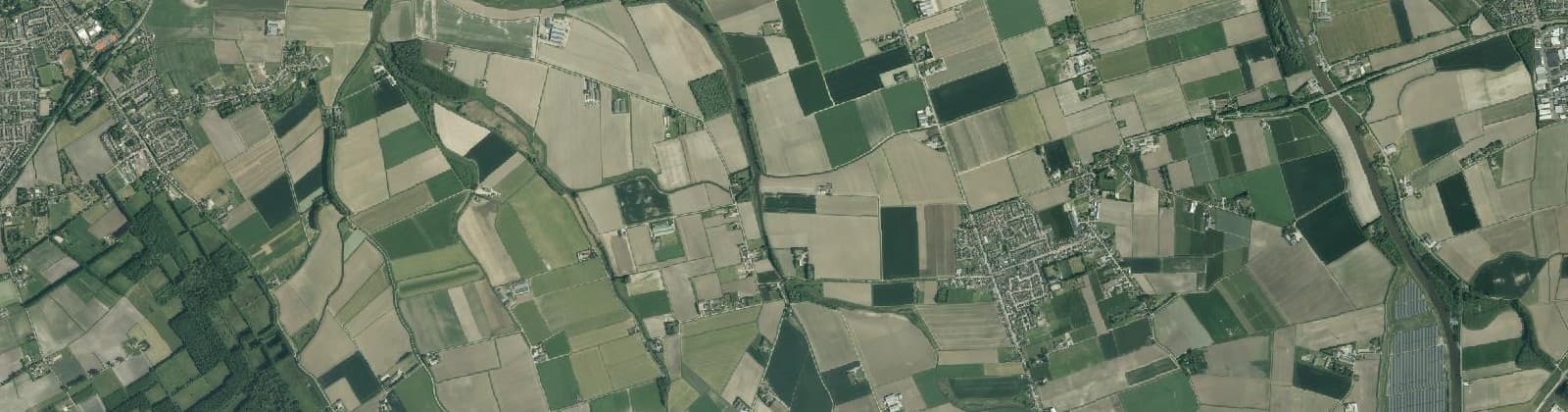 Luchtfoto van Kruislandse polders