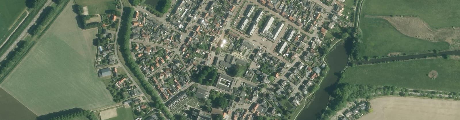 Luchtfoto van Nieuw-Vossemeer