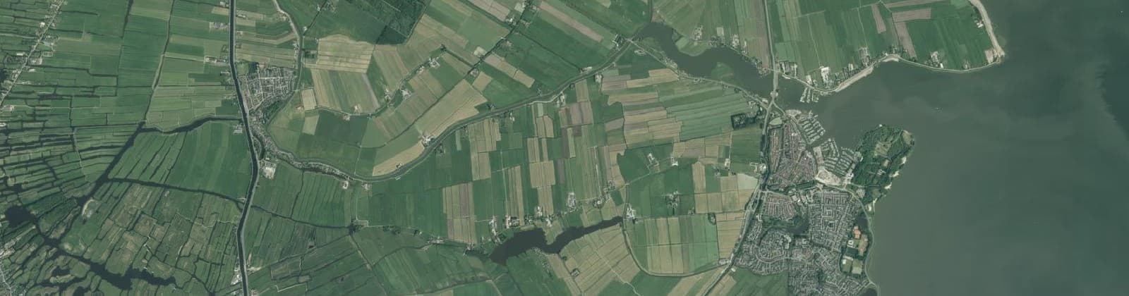 Luchtfoto van Verspreide huizen