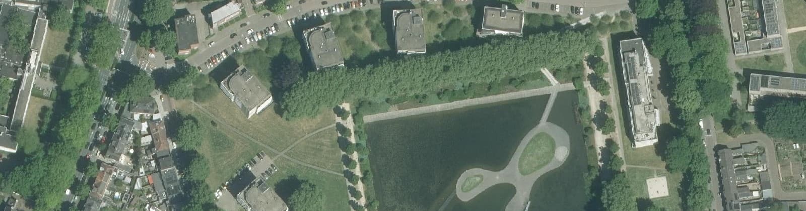 Luchtfoto van Kromhoutpark
