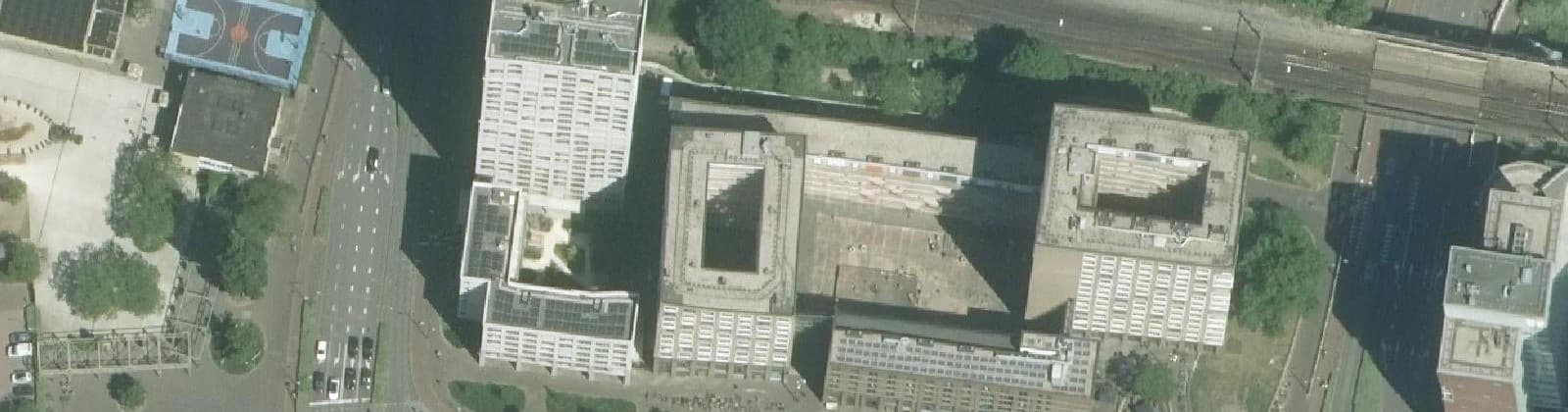 Luchtfoto van Talentsquare