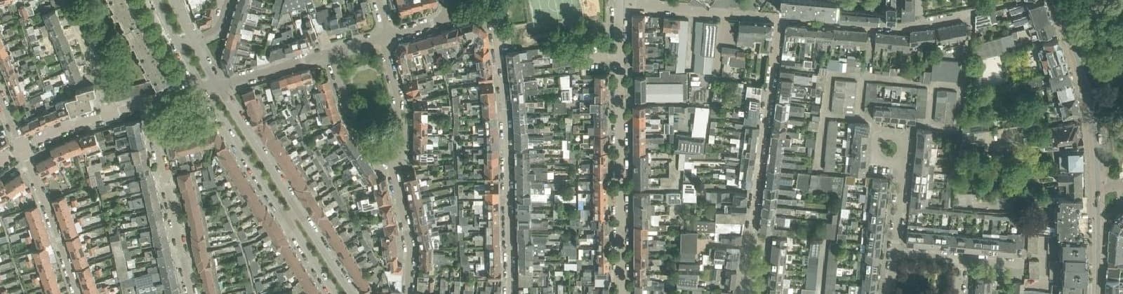 Luchtfoto van Bouwmeestersbuurt Noord