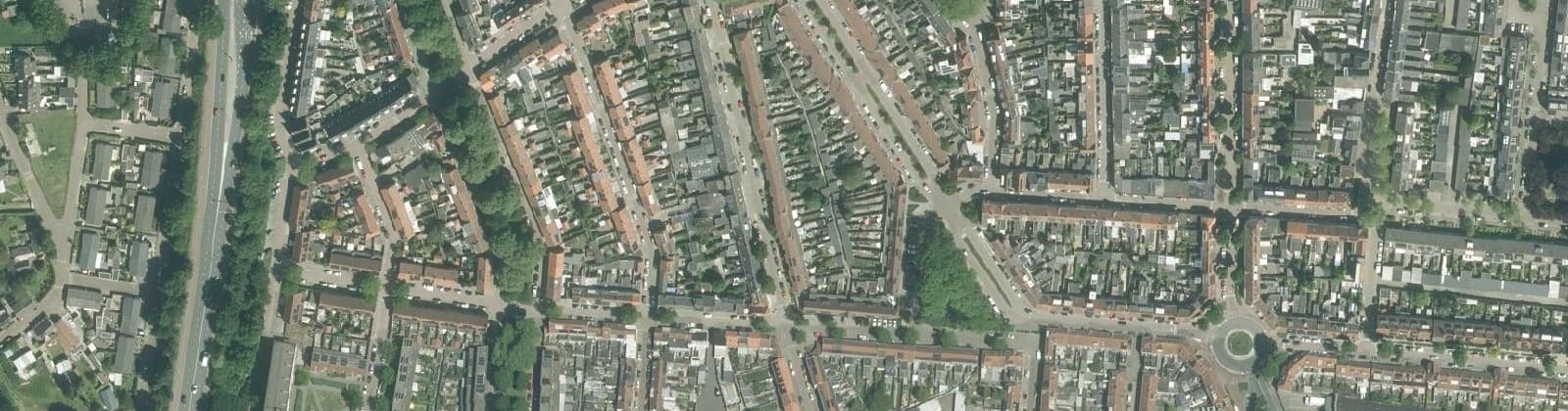 Luchtfoto van Bouwmeestersbuurt Zuid