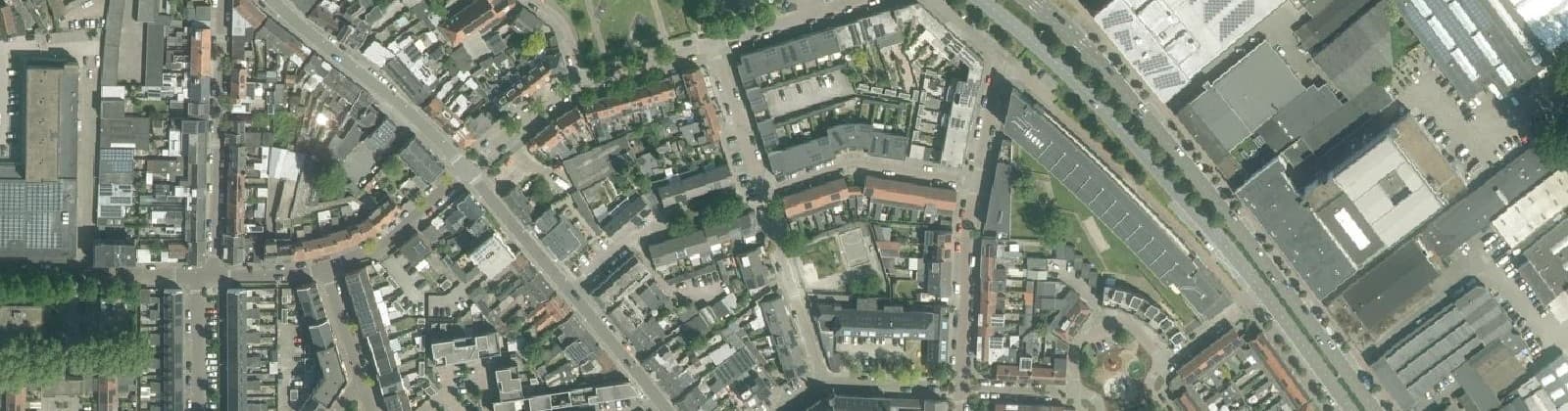 Luchtfoto van Hoefstraat Noord