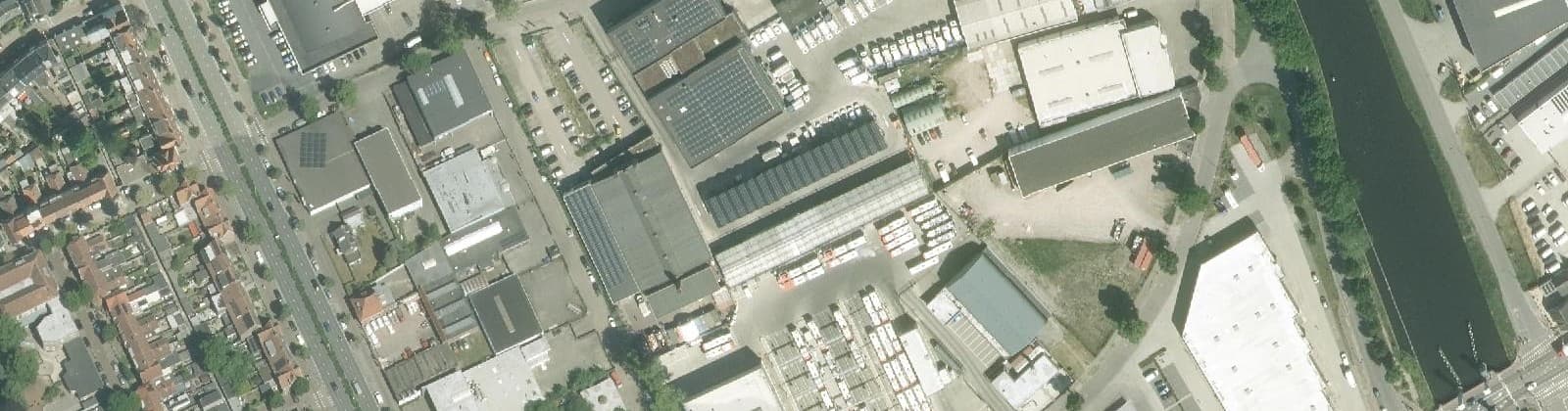 Luchtfoto van Ind.terrein Kanaalzone Zuid