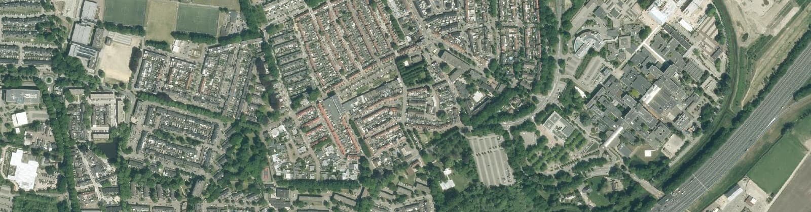 Luchtfoto van Visserijbuurt