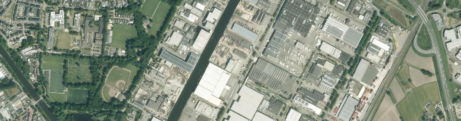 Luchtfoto van Ind.terrein Loven Noord
