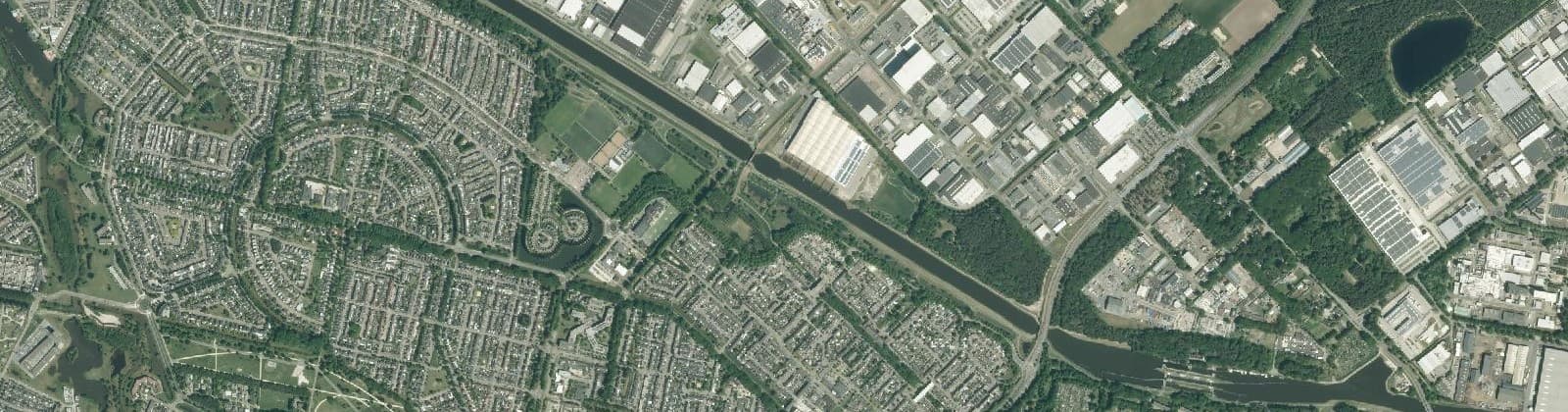 Luchtfoto van Moerse Dreef