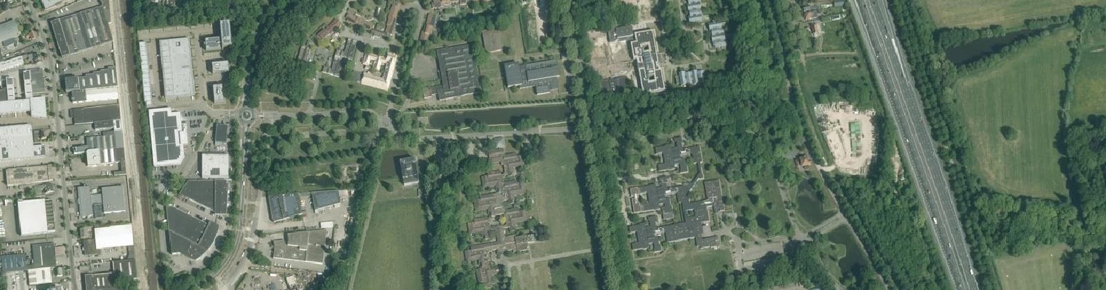 Luchtfoto van Voorburg en omgeving