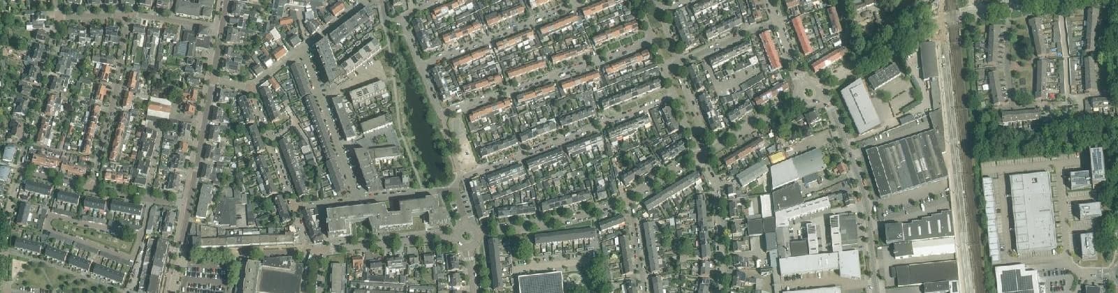 Luchtfoto van Molenstraat en omgeving